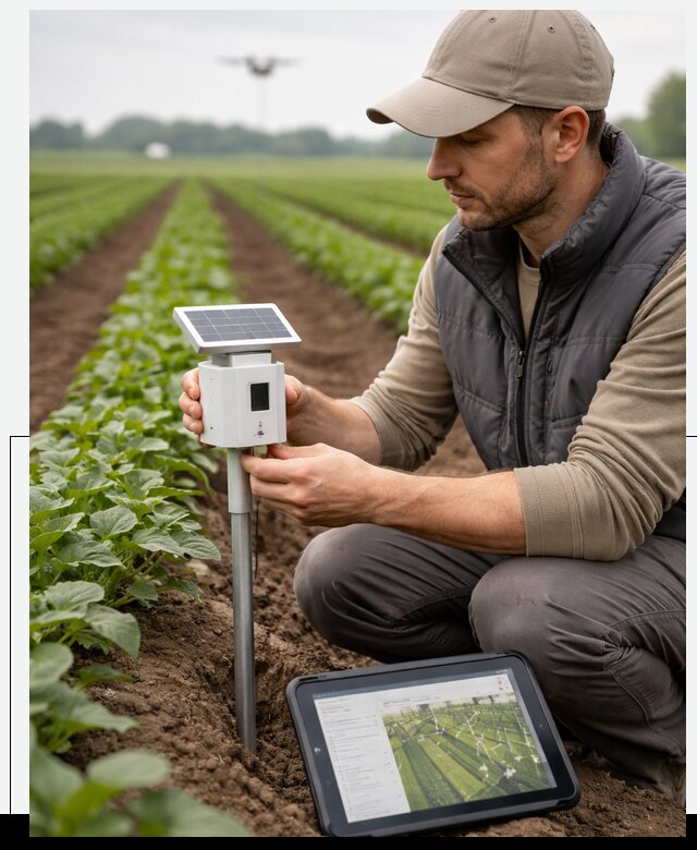 IoT мониторинг сельскохозяйственных полей и контроля в Нижнем Тагиле