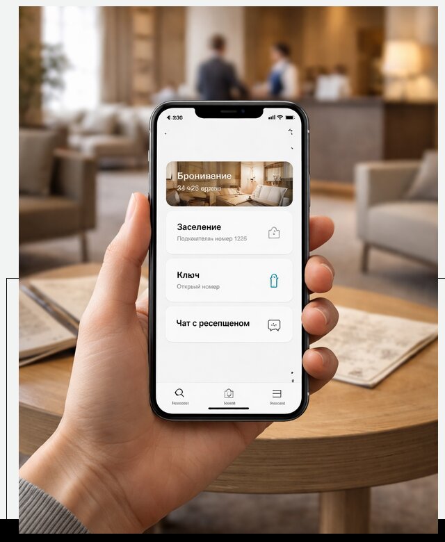 Мобильное приложение для гостей отеля в Нижнем Тагиле, управление сервисом